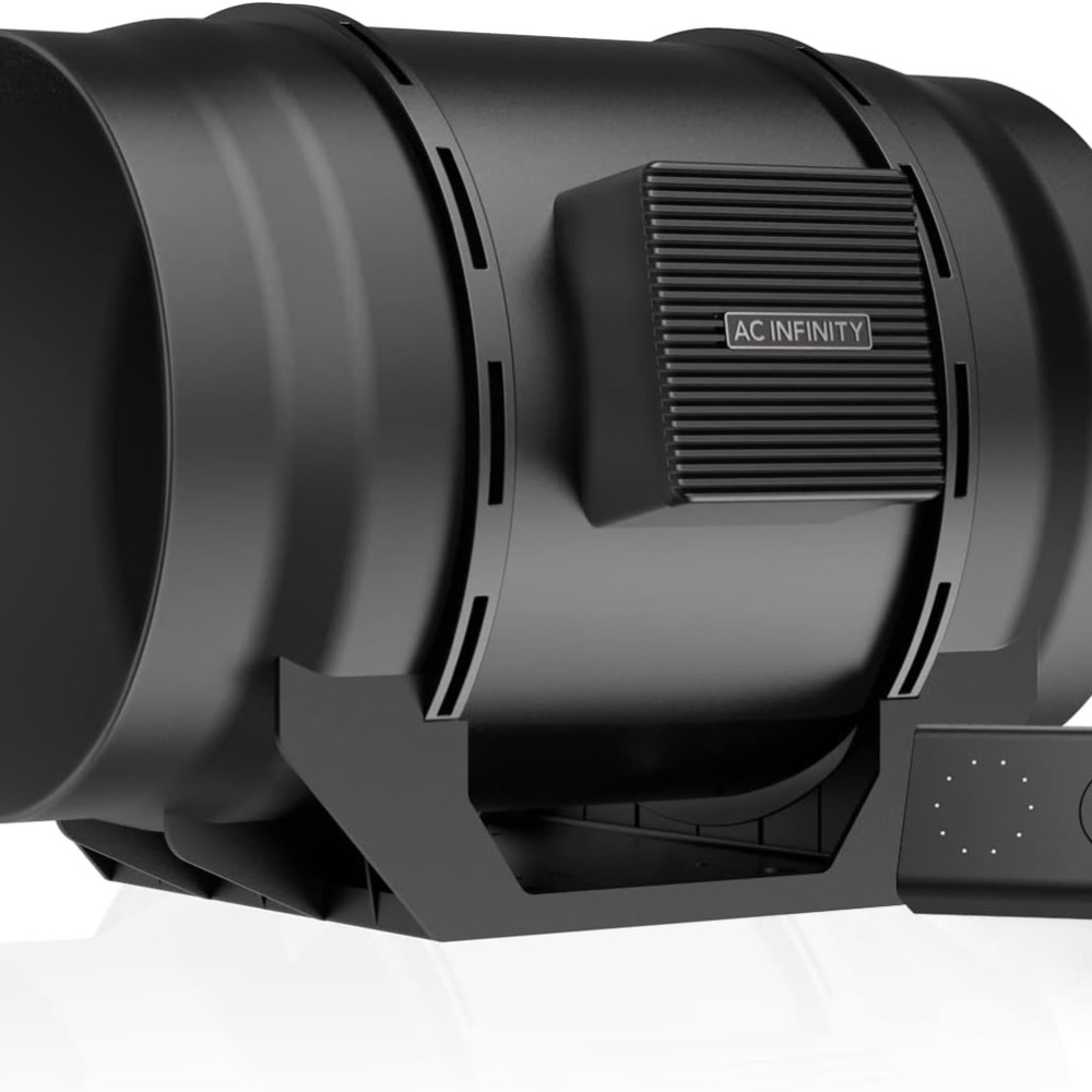 AC Infinity CLOUDLINE LITE A8, Quiet 8" Inline Duct Fan with Speed Controller